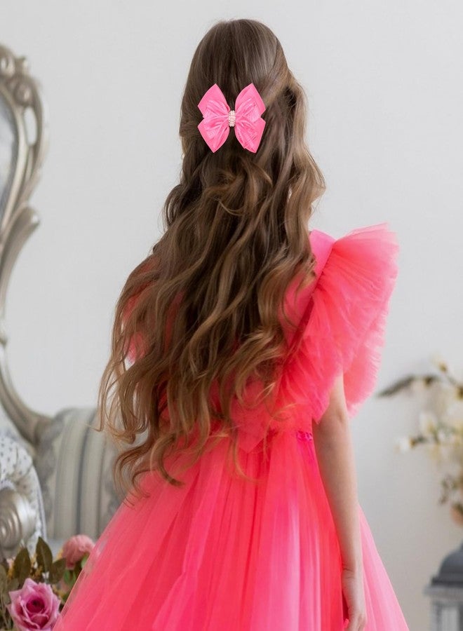 ZOLYCO 4.5-Inch Hair Bows Alligator Clips Delicate Pearl Hair Accessories for Girls, Toddler, Kids and Women Daily Dress Up Birthday Wedding Christmas Occasions- Set of 2 - Image 3